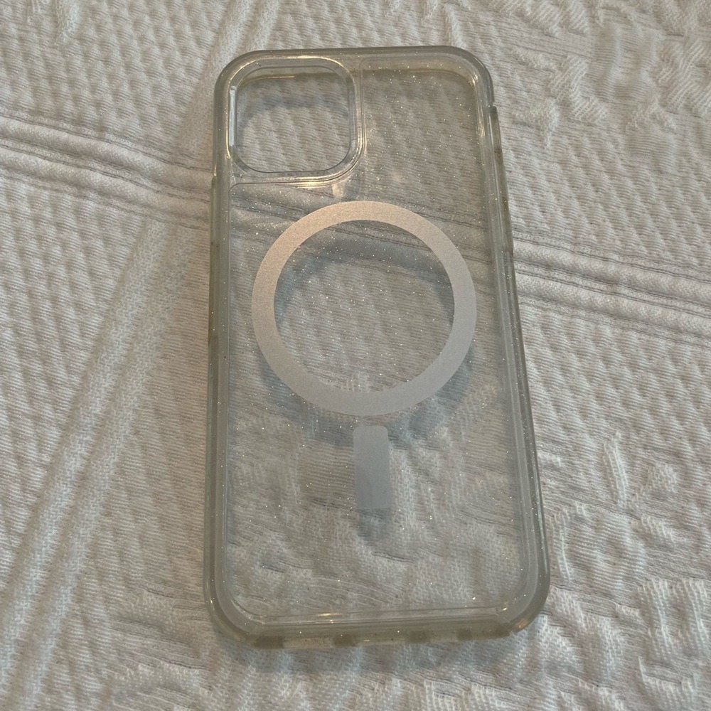 OtterBox iPhone 12 Symmetry Series+ Clear Glitter Case with MagSafe - Picture 11 of 11